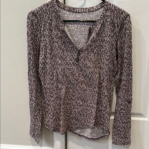 Patterned Brown Women's Top